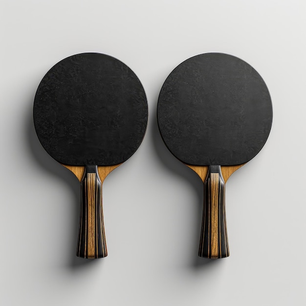 Table Tennis Overhead View Black White 3d illustration