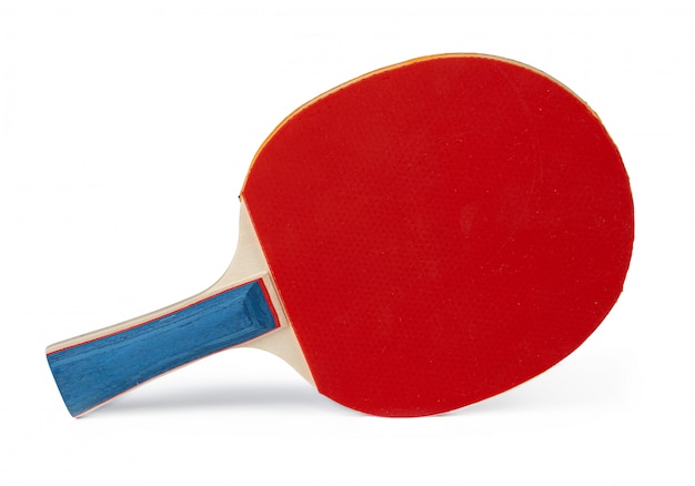 Table tennis racket isolated on white background