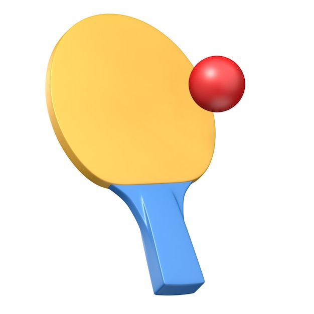 table tennis sport equipment 3d icon