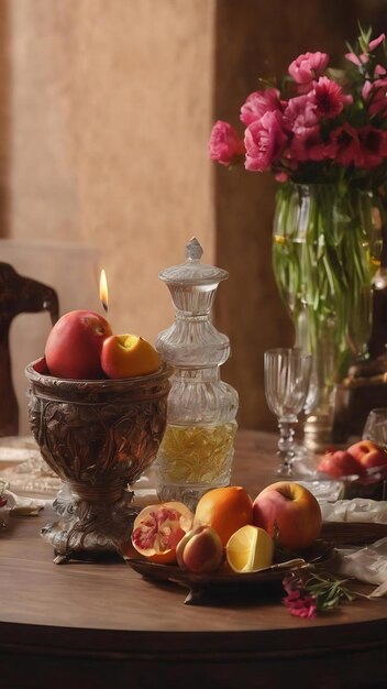 Table top with background