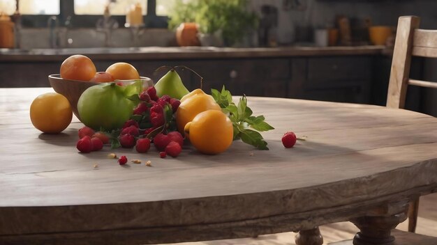 Table top with background