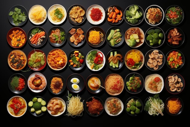 a table topped with lots of different types of food