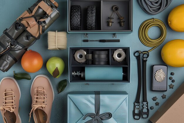 A table topped with lots of different types of items