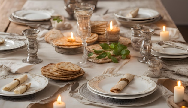 a table with a candle that says  no  on it