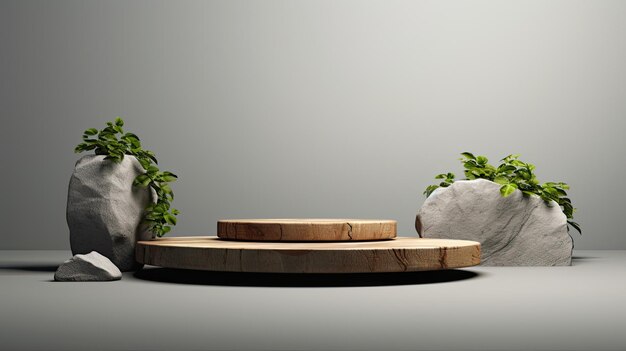 a table with plants on it and a pot with a plant on it