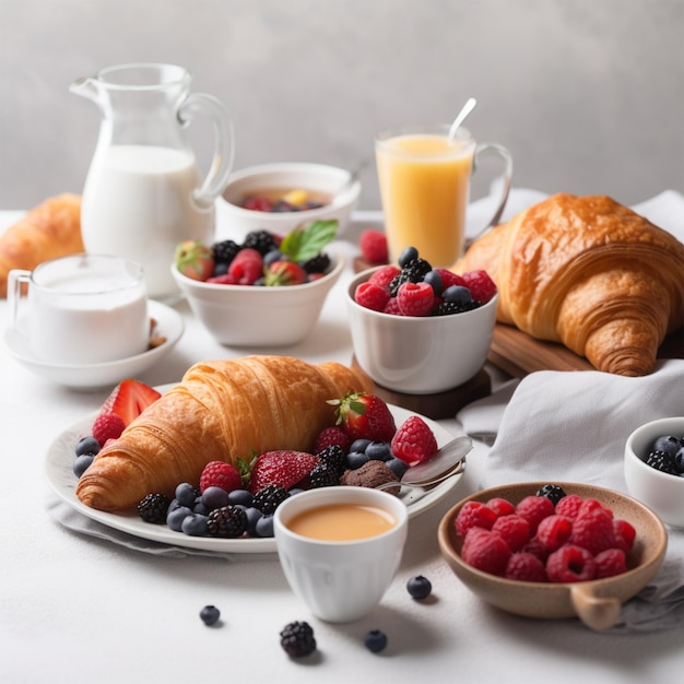 A table with a plate of food and a cup of liquid