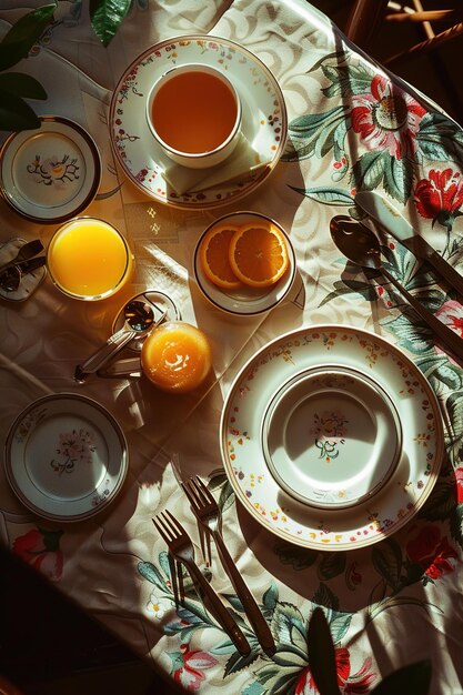 a table with plates cups and plates with one that says pumpkins