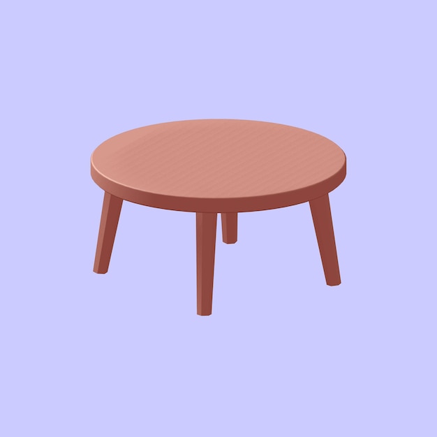 トップビューに透明な背景のテーブルを持つテーブル