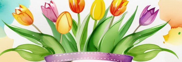 Фото Стол с вазой с тюльпанами красочные пасхальные яйца корзина с яйцами и вазой с тулипами на кухонном столе возле окна счастливая пасхальная открытка баннер праздничный фон размытый фон копируйте пространство