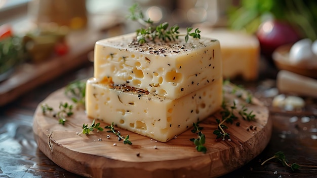 a table with a wine glass and cheese