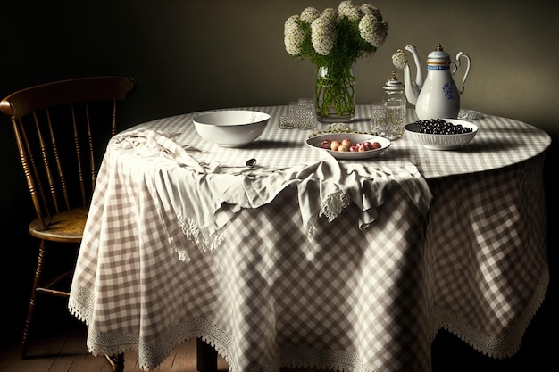 The tablecloth