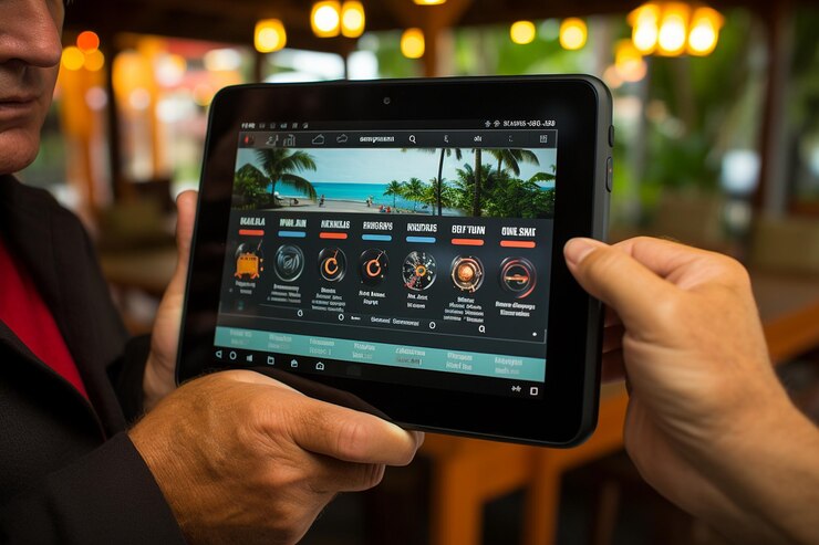 Photo タブレットがオンラインゲームのトーナメントやコンテストに使用されている