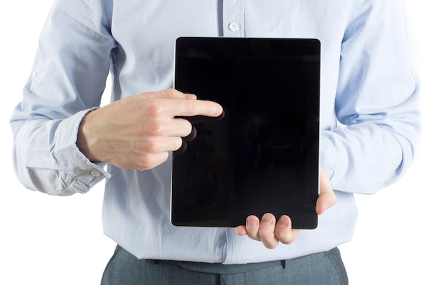 Tablet computer Isolated over white background