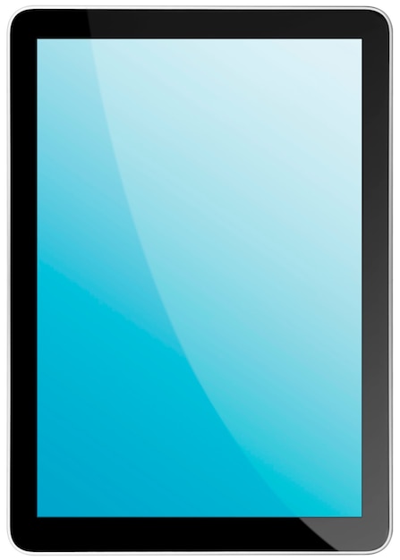 Tablet computer isolated on the white backgrounds