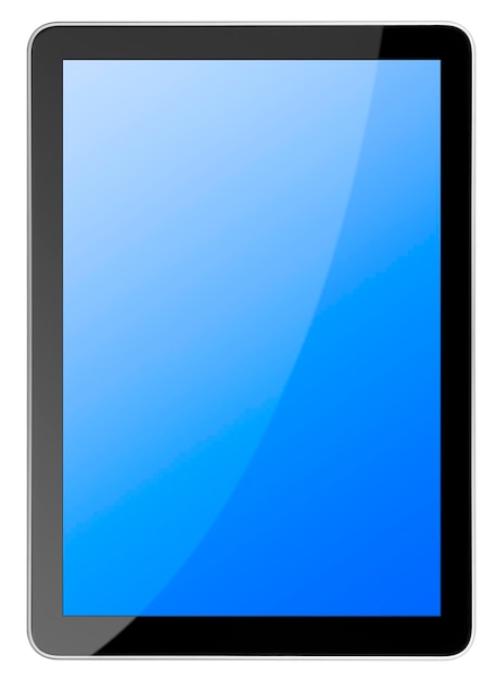 Photo tablet computer isolated on the white backgrounds