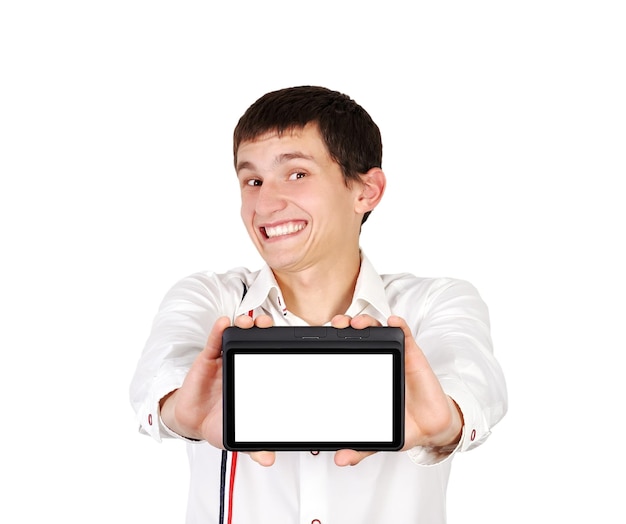 Tablet in a hand