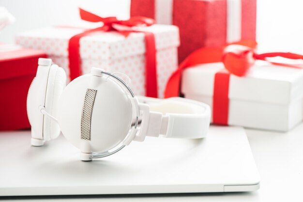 Tablet and headphone best Christmas gifts. Christmas shopping ideas