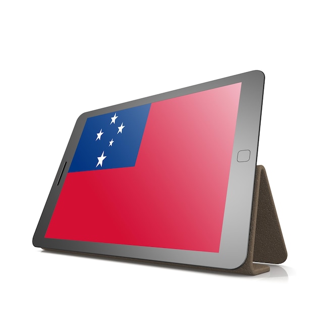 Tablet met Samoa-vlag