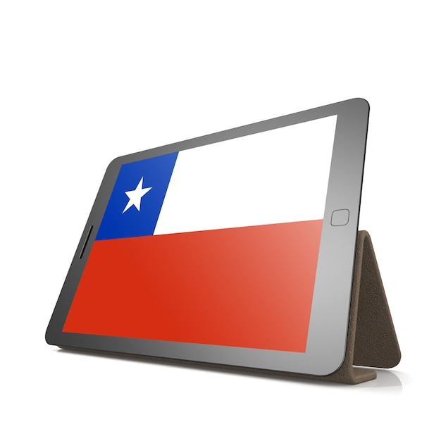 Tablet met vlag van Chili