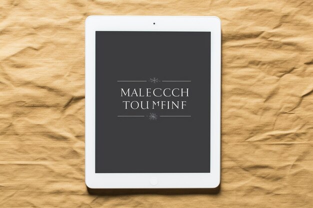 Photo tablet mockup blank screen