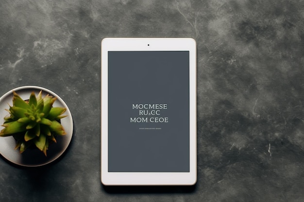 Photo tablet mockup blank screen