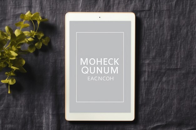 Photo tablet mockup blank screen