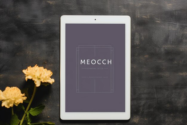 Photo tablet mockup blank screen