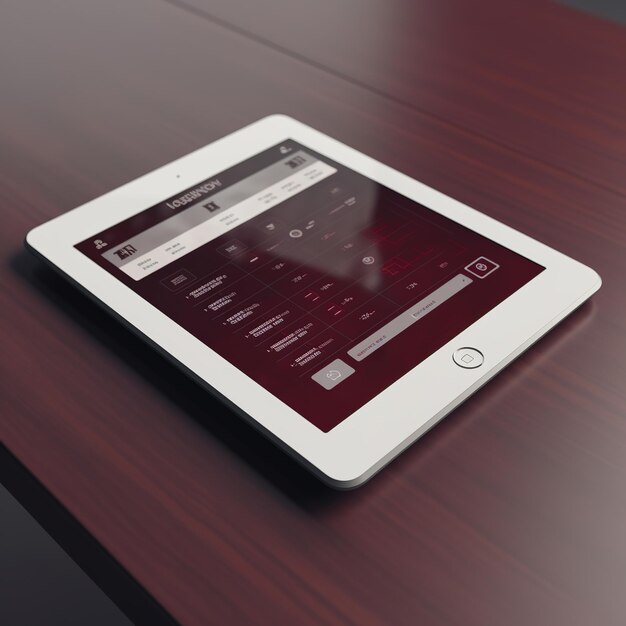 Photo tablet mockup