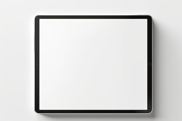 흰색 배경 벡터 일러스트 레이 션에 고립 된 빈 화면이 태블릿 PC 컴퓨터
