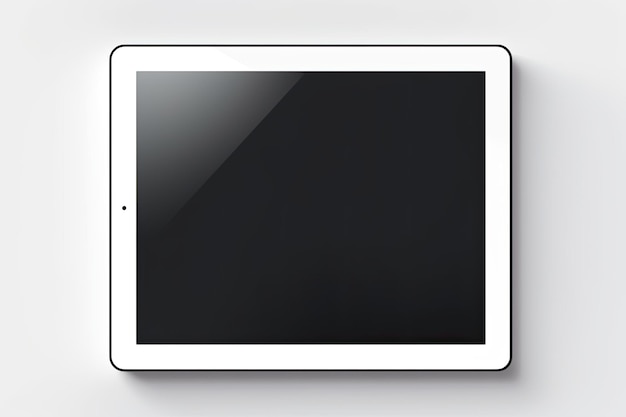 Tablet pc computer with blank screen isolated on white background Vector illustration