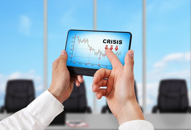 Tablet pc with crisis chart