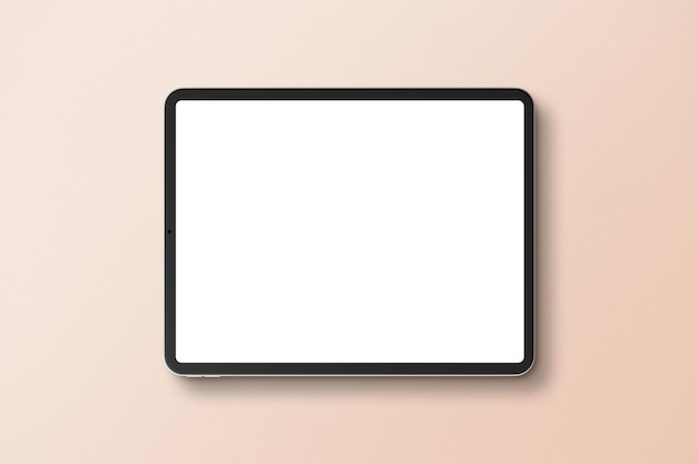 Tablet scherm png mockup 3D transparant digitaal apparaat