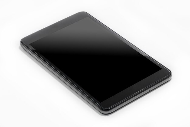 Tablet on a white background