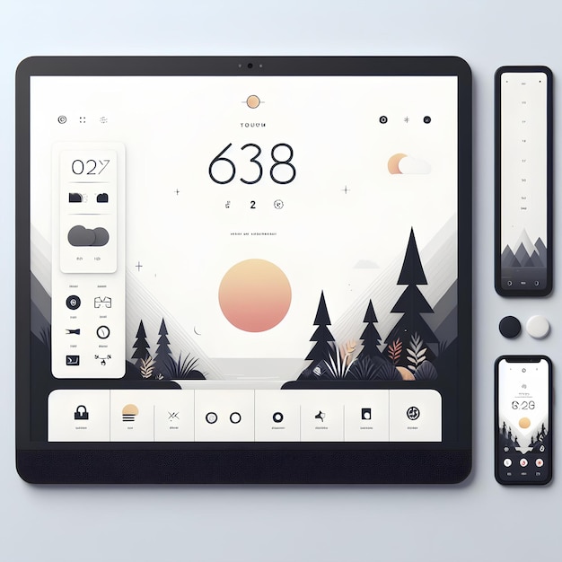 a tablet with a screen that says 38 degrees on it