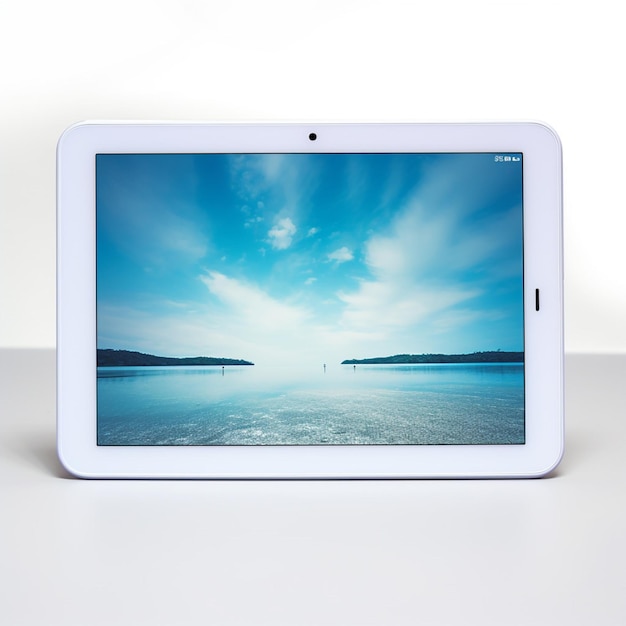 Tablet with white background high quality ultra hd