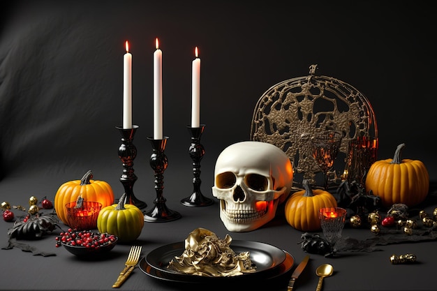 Tabletop Halloween decorations