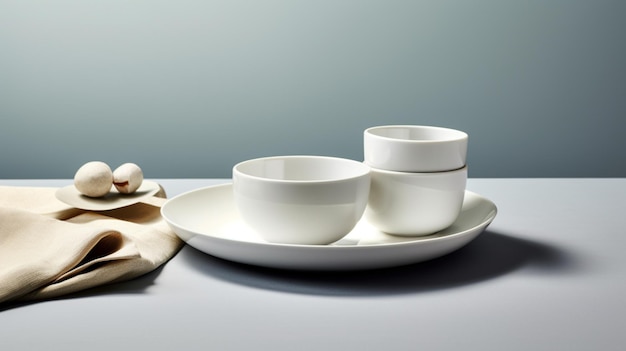 tableware scandinavian product design Ai Generative