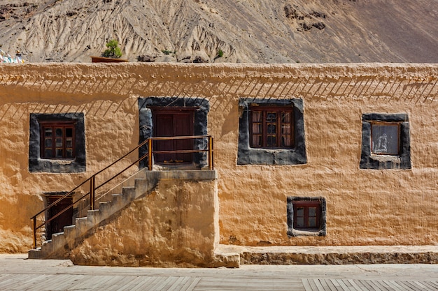 타보 수도원. Spiti valley, 히 마찰 프라데시 주, 인도