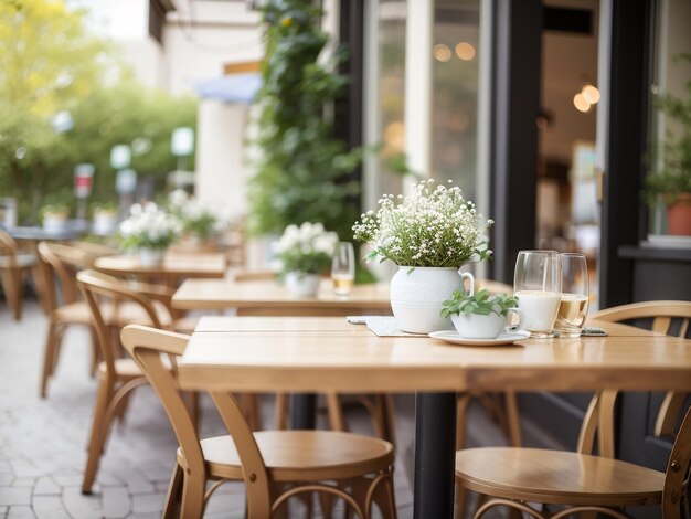 Photo tabula rasa empty cafe restaurant table stock photo for your inspiration