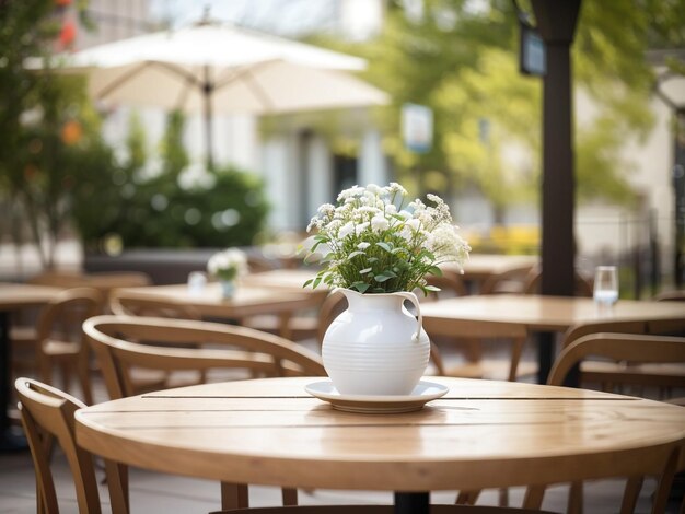 Photo tabula rasa empty cafe restaurant table stock photo for your inspiration