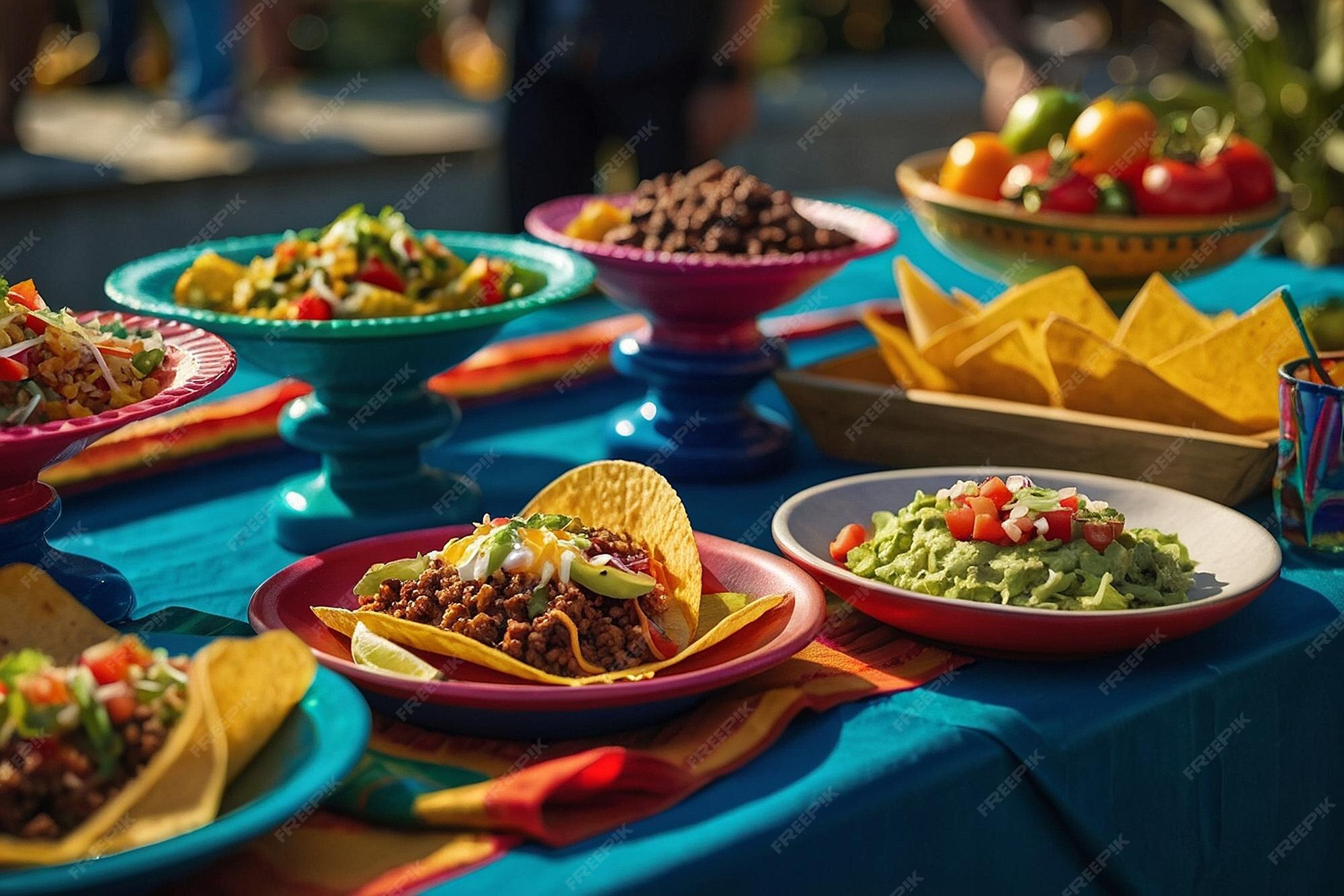 Premium Photo | Taco Bar Station at Graduation Party