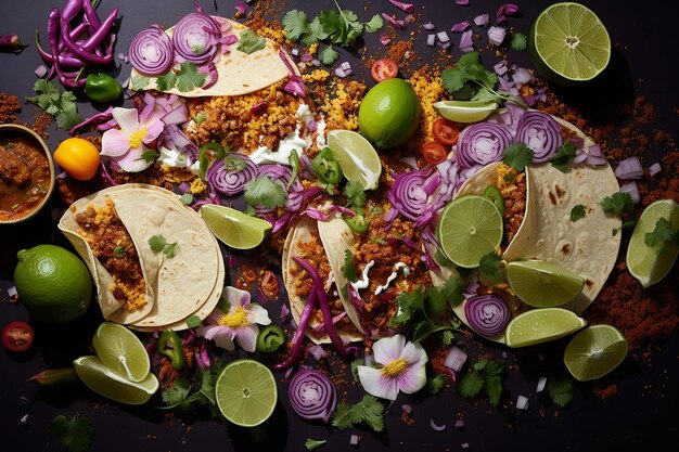 Taco Feast A Visual Delight