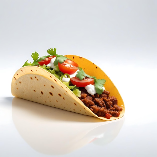 Taco-schotel logo abstracte illustratie van taco voor banner