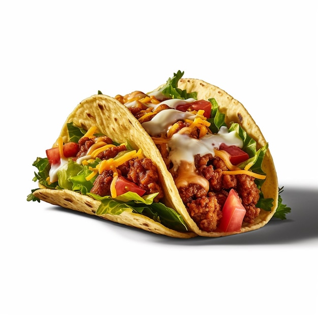 A taco that has a taco on it