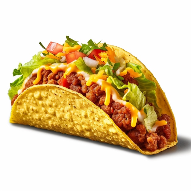 A taco that has the word taco on it