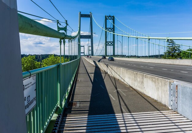 Foto il ponte di tacoma si restringe.