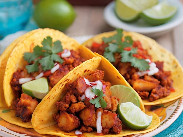 Tacos Al Pastor Mexican Food Image