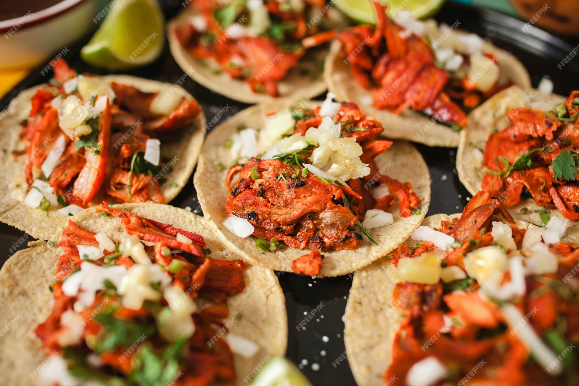 Premium Photo | Tacos al pastor, mexican taco, street food in mexico city