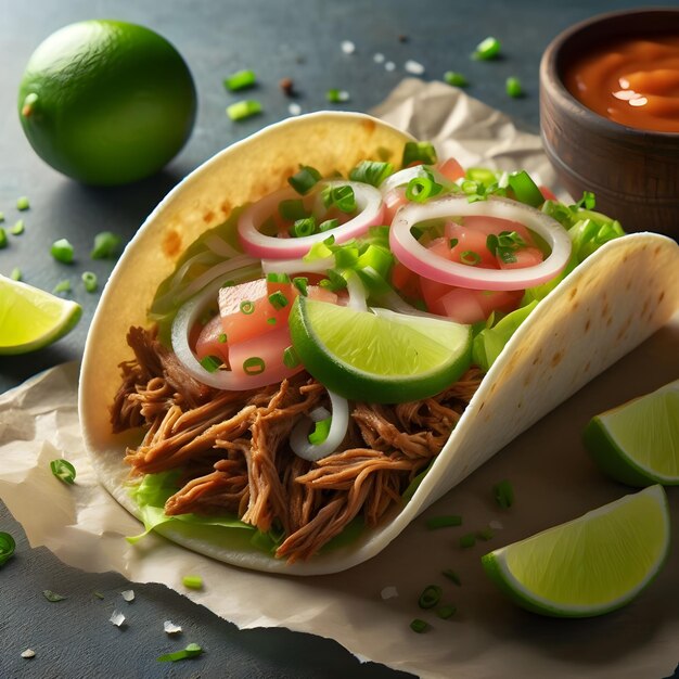 Tacos Flying On White Background Floating