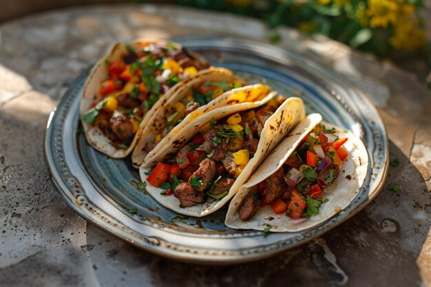 Tacos Mexicaanse AI gegenereerd